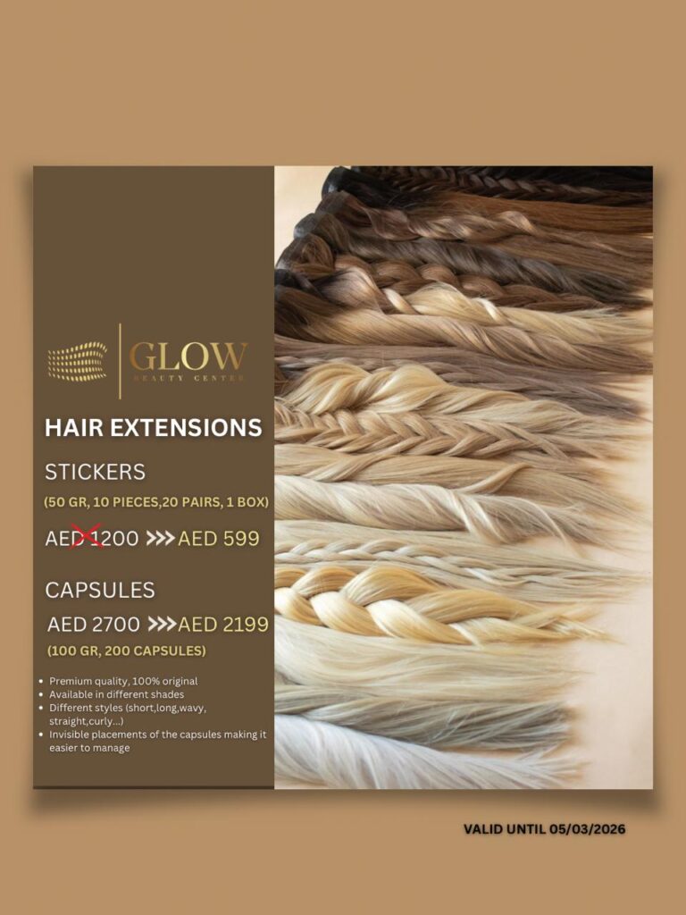 hair extension offer - glow beauty center